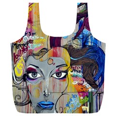 Graffiti-mural-street-art-painting Full Print Recycle Bag (xxl) by Ket1n9