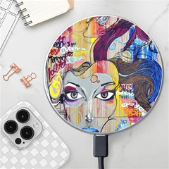 Graffiti-mural-street-art-painting Wireless Fast Charger(white) by Ket1n9