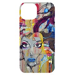 Graffiti-mural-street-art-painting Iphone 14 Black Uv Print Case by Ket1n9