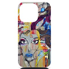 Graffiti-mural-street-art-painting Iphone 14 Pro Black Uv Print Case by Ket1n9