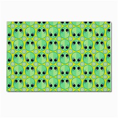 Alien Pattern- Postcard 4 x 6  (pkg Of 10) by Ket1n9