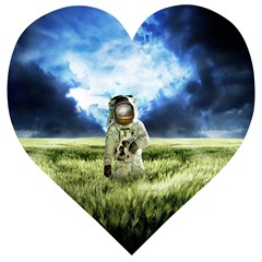 Astronaut Wooden Puzzle Heart by Ket1n9