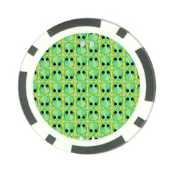 Alien Pattern- Poker Chip Card Guard by Ket1n9