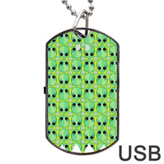 Alien Pattern- Dog Tag Usb Flash (one Side) by Ket1n9