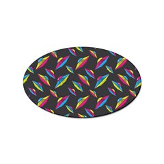 Alien Patterns Vector Graphic Sticker Oval (10 Pack) by Ket1n9