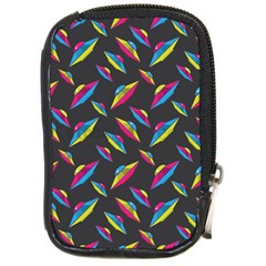 Alien Patterns Vector Graphic Compact Camera Leather Case by Ket1n9