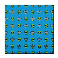 Alien Pattern Tile Coaster by Ket1n9