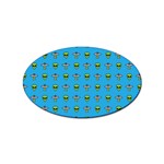 Alien Pattern Sticker Oval (100 pack) Front