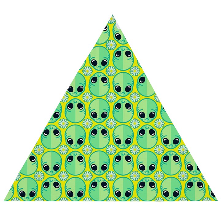 Alien Pattern- Wooden Puzzle Triangle