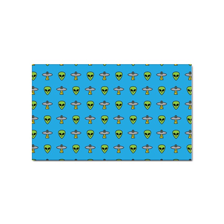 Alien Pattern Sticker Rectangular (100 pack)