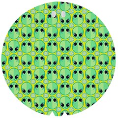 Alien Pattern- Wooden Bottle Opener (round) by Ket1n9