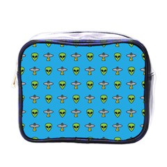 Alien Pattern Mini Toiletries Bag (one Side) by Ket1n9