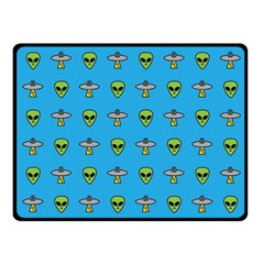 Alien Pattern Fleece Blanket (small) by Ket1n9