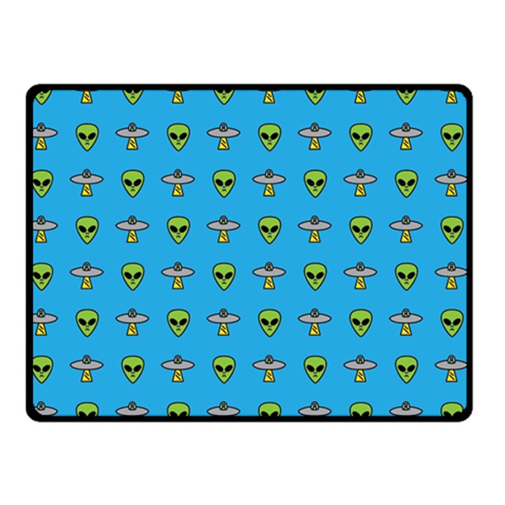 Alien Pattern Two Sides Fleece Blanket (Small)