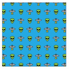 Alien Pattern Square Satin Scarf (36  X 36 ) by Ket1n9