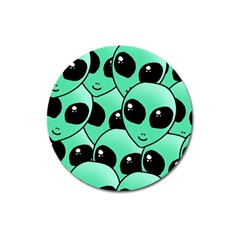 Art Alien Pattern Magnet 3  (round) by Ket1n9