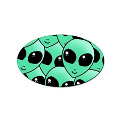 Art Alien Pattern Sticker Oval (10 Pack) by Ket1n9