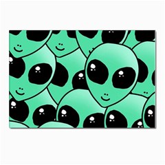 Art Alien Pattern Postcard 4 x 6  (pkg Of 10) by Ket1n9