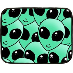 Art Alien Pattern Fleece Blanket (mini)