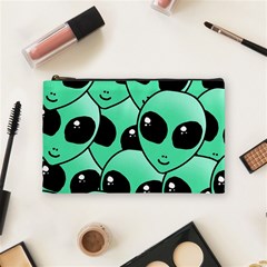 Art Alien Pattern Cosmetic Bag (medium) by Ket1n9