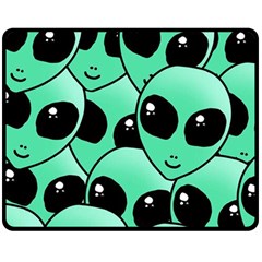 Art Alien Pattern Two Sides Fleece Blanket (medium) by Ket1n9