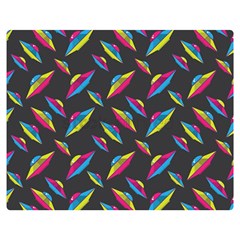 Alien Patterns Vector Graphic Premium Plush Fleece Blanket (medium) by Ket1n9