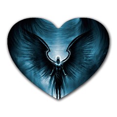 Rising Angel Fantasy Heart Mousepad by Ket1n9