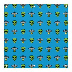 Alien Pattern Banner And Sign 3  X 3  by Ket1n9