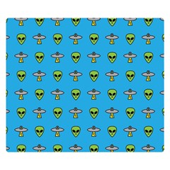 Alien Pattern Premium Plush Fleece Blanket (small) by Ket1n9