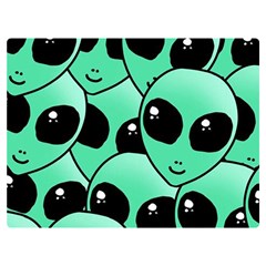 Art Alien Pattern Two Sides Premium Plush Fleece Blanket (extra Small) by Ket1n9