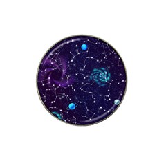 Realistic-night-sky-poster-with-constellations Hat Clip Ball Marker (10 Pack) by Ket1n9