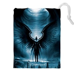 Rising Angel Fantasy Drawstring Pouch (4xl) by Ket1n9