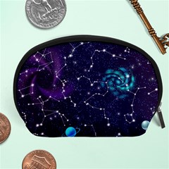 Realistic-night-sky-poster-with-constellations Accessory Pouch (large) by Ket1n9