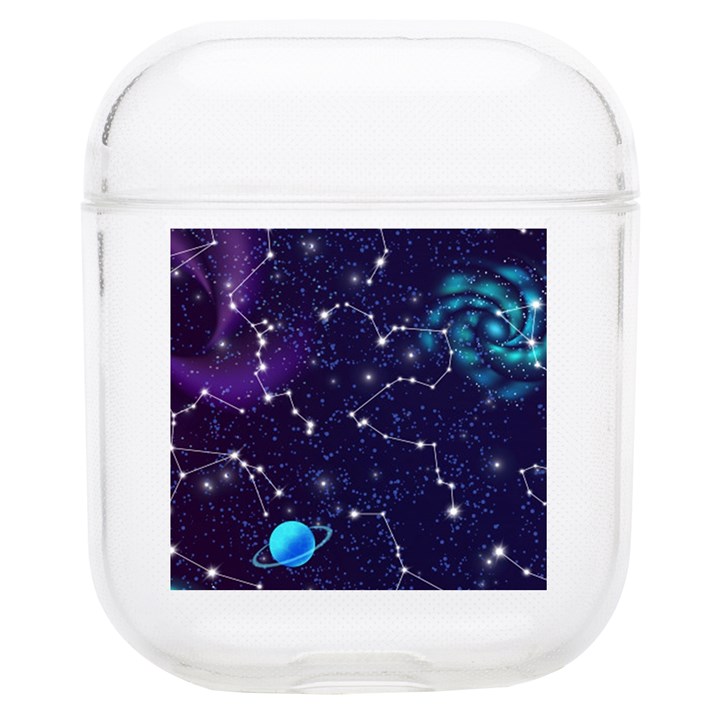 Realistic-night-sky-poster-with-constellations AirPods 1/2 Case