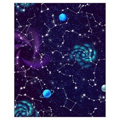 Realistic-night-sky-poster-with-constellations Drawstring Bag (small) by Ket1n9