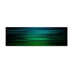 Blue And Green Lines Sticker (bumper) by Ket1n9