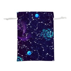 Realistic-night-sky-poster-with-constellations Lightweight Drawstring Pouch (s) by Ket1n9