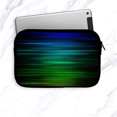 Blue And Green Lines Apple Ipad Mini Zipper Cases by Ket1n9