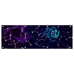 Realistic-night-sky-poster-with-constellations Banner And Sign 9  X 3  by Ket1n9