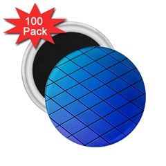 Blue Pattern Plain Cartoon 2 25  Magnets (100 Pack)  by Ket1n9