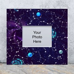 Realistic-night-sky-poster-with-constellations White Wall Photo Frame 5  X 7 