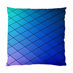 Blue Pattern Plain Cartoon Standard Cushion Case (two Sides) by Ket1n9