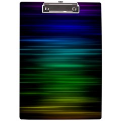 Blue And Green Lines A4 Acrylic Clipboard by Ket1n9