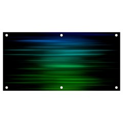 Blue And Green Lines Banner And Sign 4  X 2  by Ket1n9