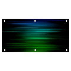 Blue And Green Lines Banner And Sign 6  X 3  by Ket1n9