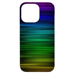 Blue And Green Lines Iphone 14 Pro Max Black Uv Print Case by Ket1n9