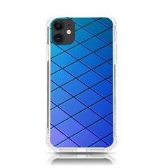 Blue Pattern Plain Cartoon Iphone 11 Tpu Uv Print Case by Ket1n9