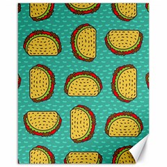 Taco-drawing-background-mexican-fast-food-pattern Canvas 16  X 20  by Ket1n9