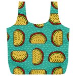 Taco-drawing-background-mexican-fast-food-pattern Full Print Recycle Bag (XL) Front