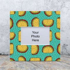 Taco-drawing-background-mexican-fast-food-pattern White Box Photo Frame 4  X 6  by Ket1n9